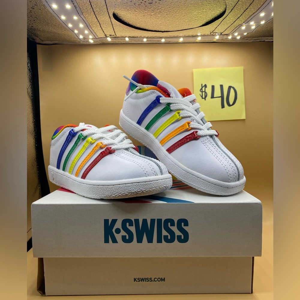 KSwiss Classic VN size 10 Rainbow